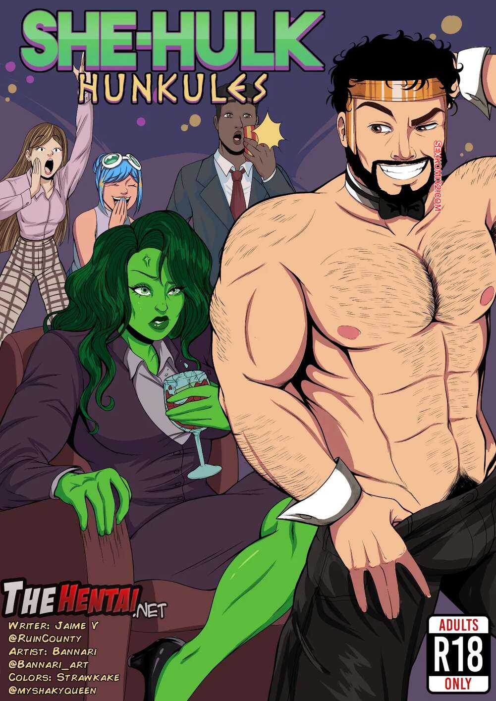 Porno comic She Hulk And Hunkules. Bannari