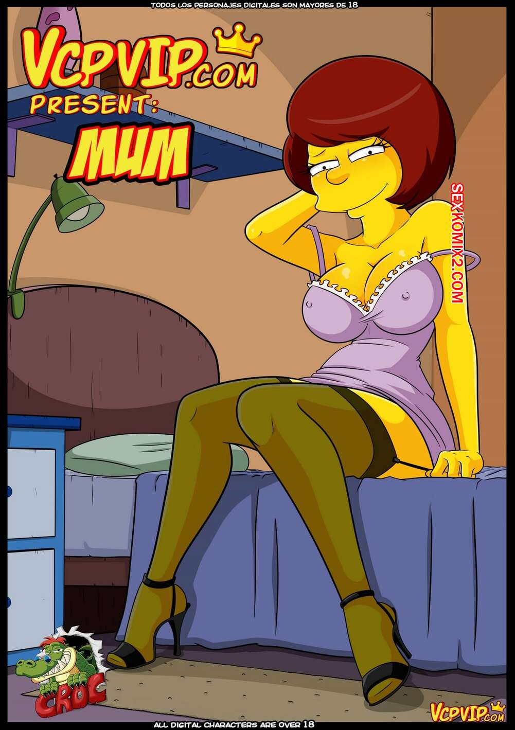 Porno comic Simpsons. Mum