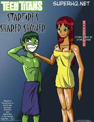 Porno comic Starfires Shared Shower. Teen Titans Porno comic Starfires Shared Shower. Teen Titans