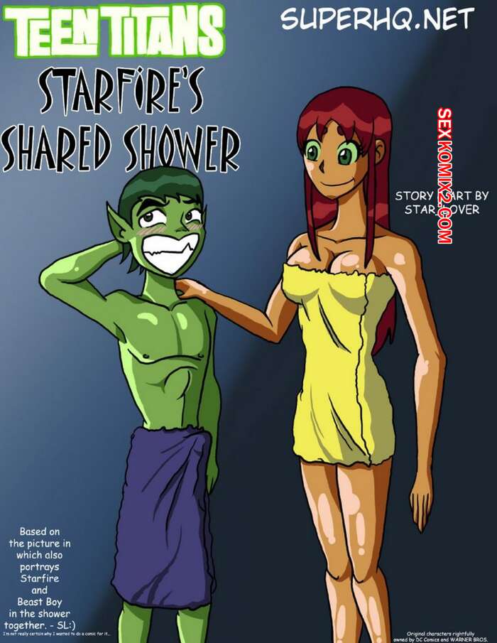 Porno comic Starfires Shared Shower. Teen Titans
