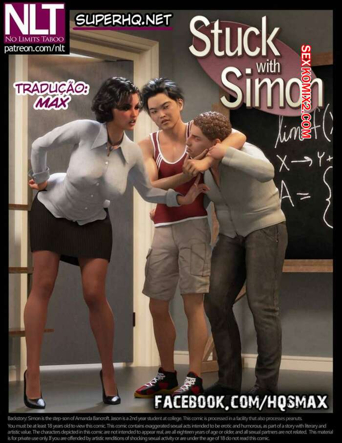 Porno comic Stuck With Simon. NLT Media.