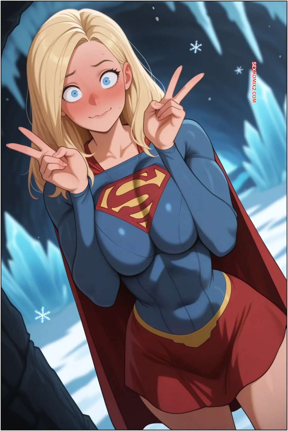 Porno comic Supergirl. WaifuInvoker