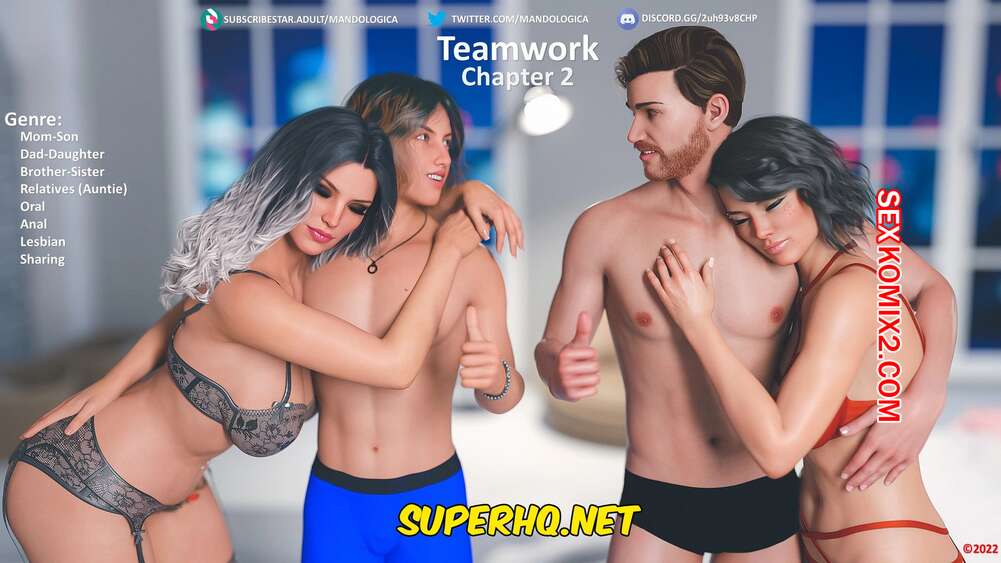 Porno comic Teamwork 2. MandoLogica