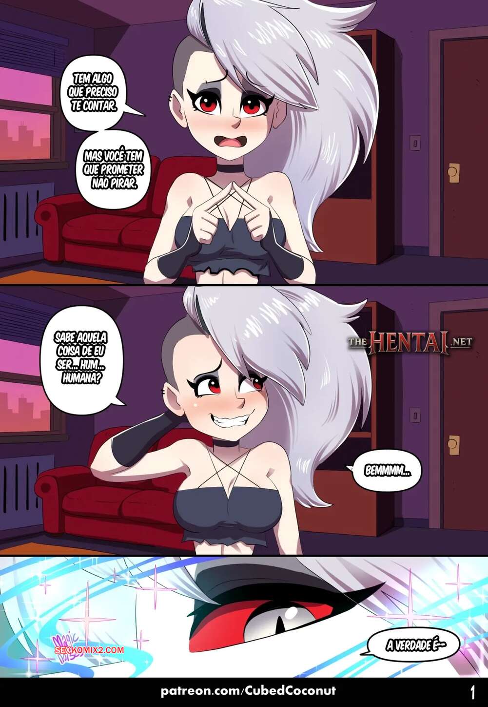 Porno comic The Human And The Hellhound. Cubed Coconut