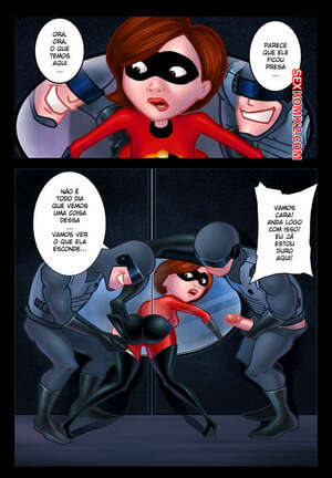Porno comic The Incredibles. Punição Flex. Tzinnxt