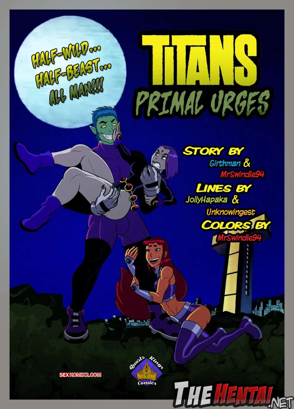 Porno comic Titans Primal Urges. MrSwindle94