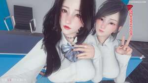 Porno comic Two Office Girls. DollStudio.