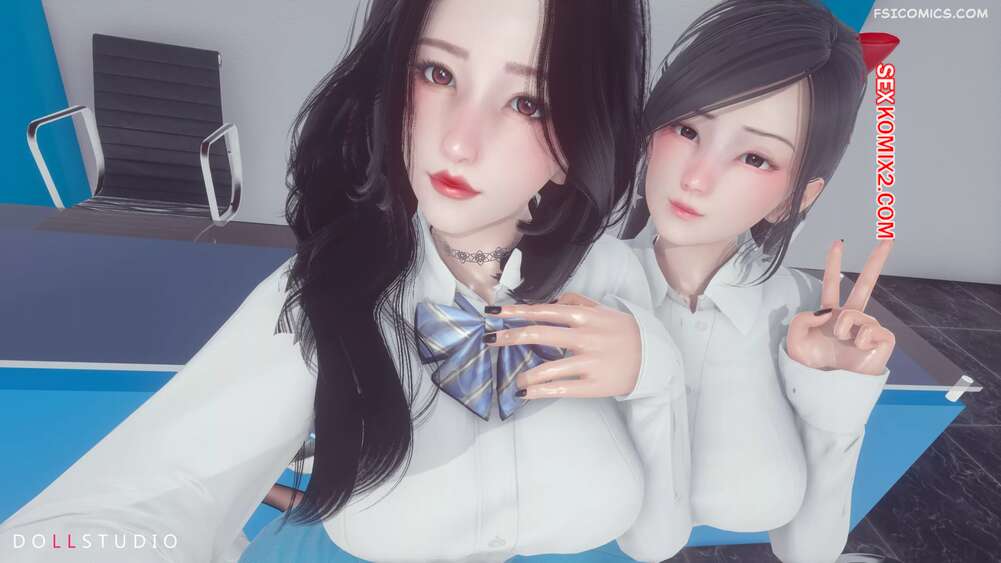 Porno comic Two Office Girls. DollStudio.