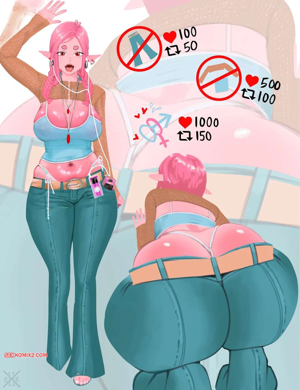 Porno comic Valentines slime girl breeding. x e11e