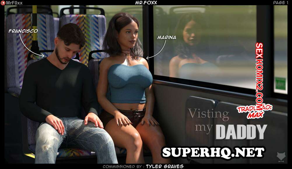 Porno comic Visiting my Daddy