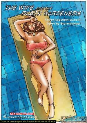 Porno comic WIFE AND THE BLACK GARDENERS. Part 1
