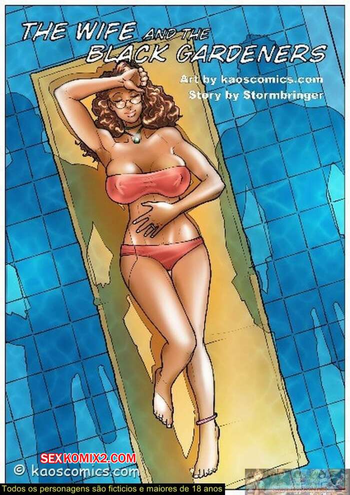 Porno comic WIFE AND THE BLACK GARDENERS. Part 1